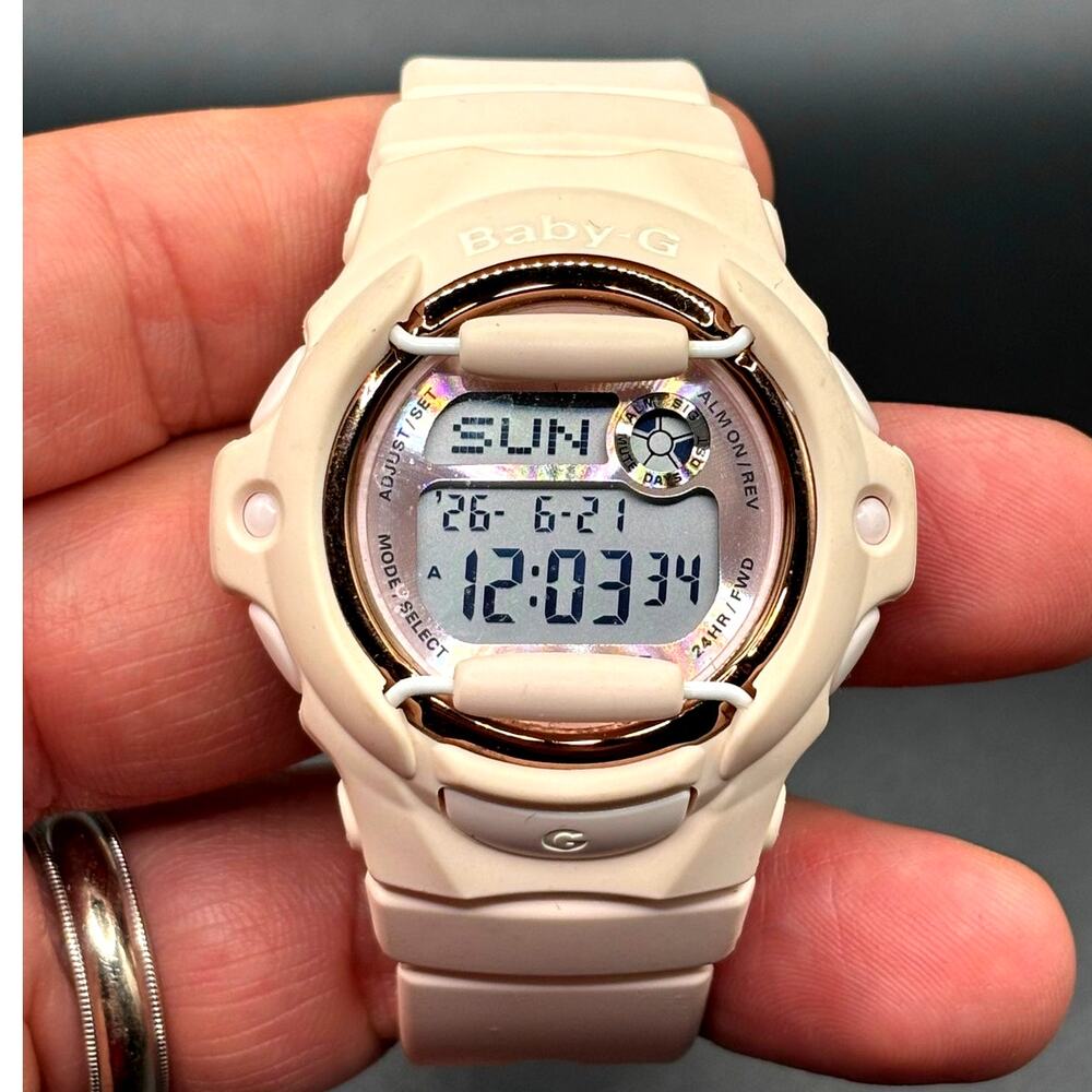 Casio Baby-G BG169G-4 Pink Champagne Gold Digital Women's Watch NIB Discontinued - Picture 7 of 17